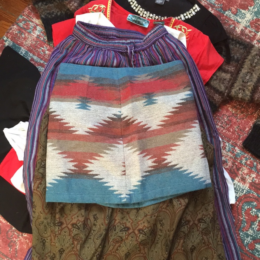 American eagle mini skirt Aztec Southwest print